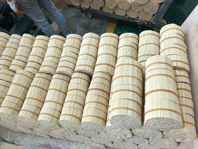 διαδικασία κατασκευής ραβδιών μπαμπού
